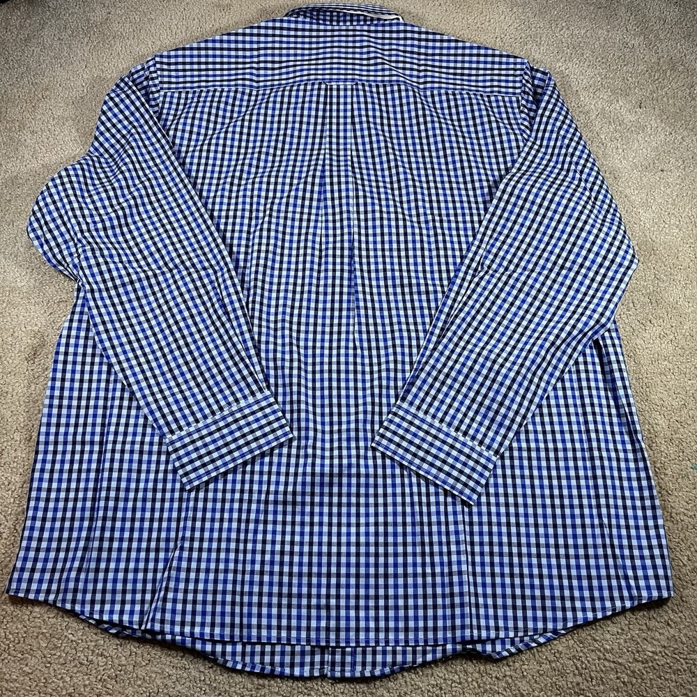Big & Tall 2XL Saddlebred Button Up Long Sleeve Men Shirt NWT Easy Care LOT OF 2 - Picture 8 of 16